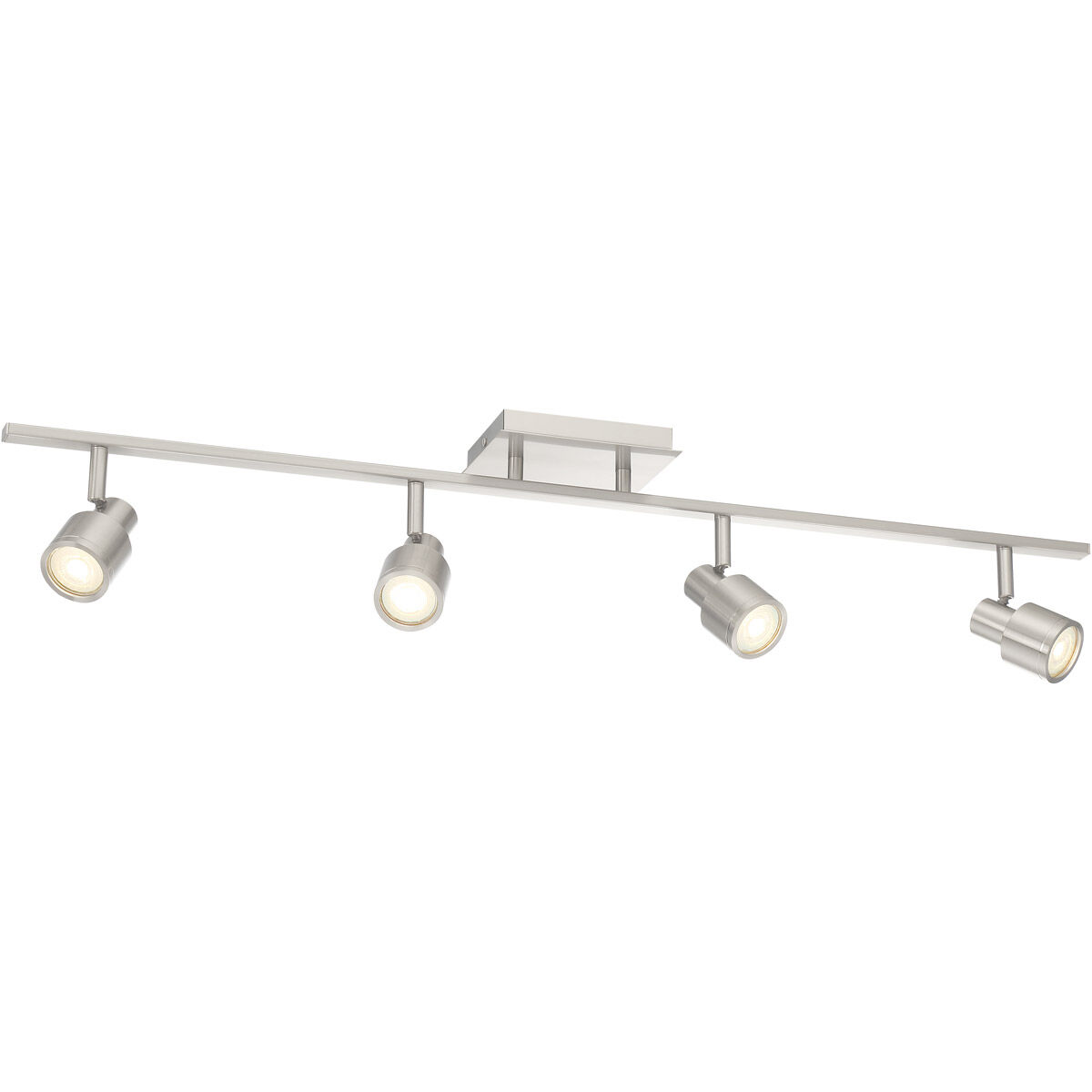 Lincoln 4 Light 120 Brushed Steel Track Ceiling Light